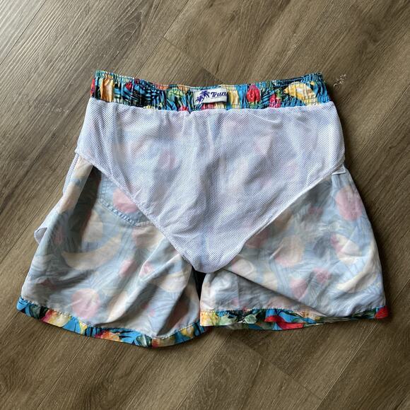 Trunks Surf Swim Co Shorts Mens S Blue Fruit Graphic Board Trunks Pkt Drawstring - Picture 4 of 16